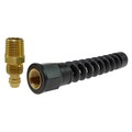 Coilhose Pneumatics Reusable Strain Relief Rigid 1/4" ID x 1/4" MPT Display PRM0404SR-DPB